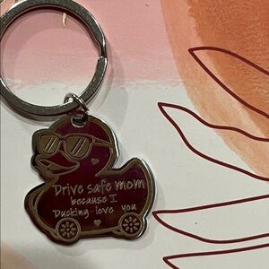 I Ducking love you to mom Keychain Fun Message for Mom New